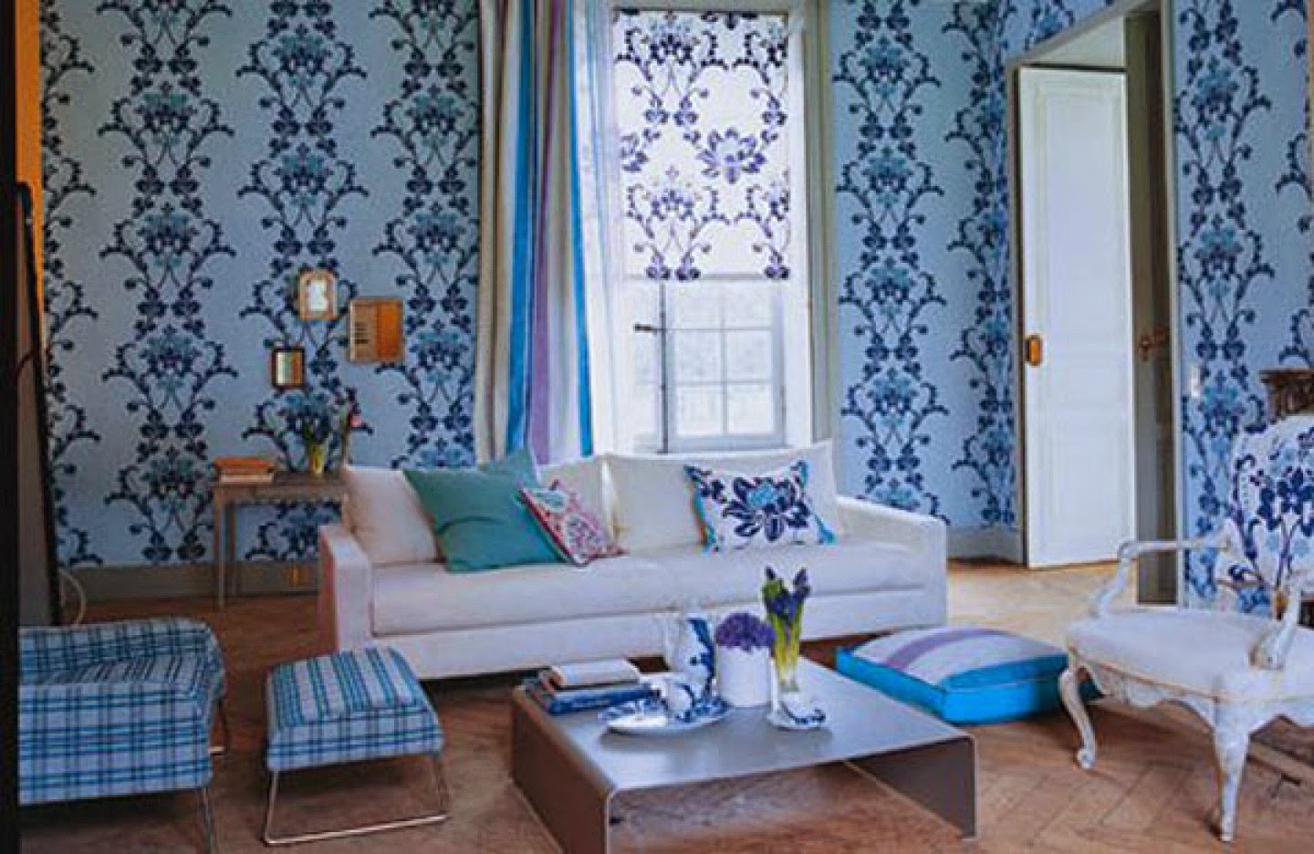Desain Interior Ruang Tamu Minimalis Unik Bernuansa Biru Desain Desain Interior Ruang Tamu Minimalis Unik Bernuansa Biru Desain