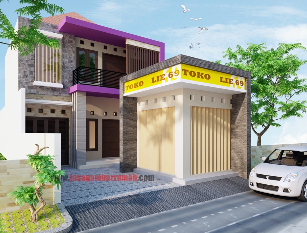 5 Ruko minimalis ideas  house design, small house elevation