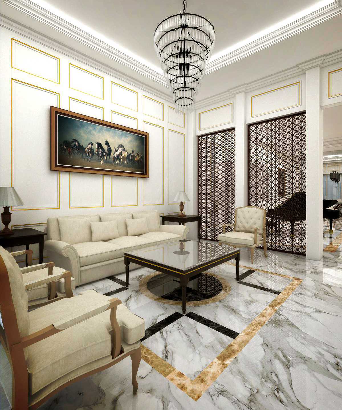 3 Desain Interior Ruang Tamu Mewah untuk Rumah Klasik - ARSITAG 3 Desain Interior Ruang Tamu Mewah untuk Rumah Klasik - ARSITAG