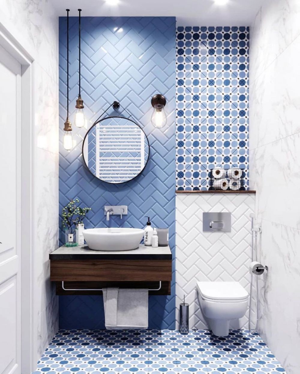 5 Cara Kreatif Menata Kamar Mandi Mungil Agar Tetap Rapi & Estetik 5 Cara Kreatif Menata Kamar Mandi Mungil Agar Tetap Rapi & Estetik