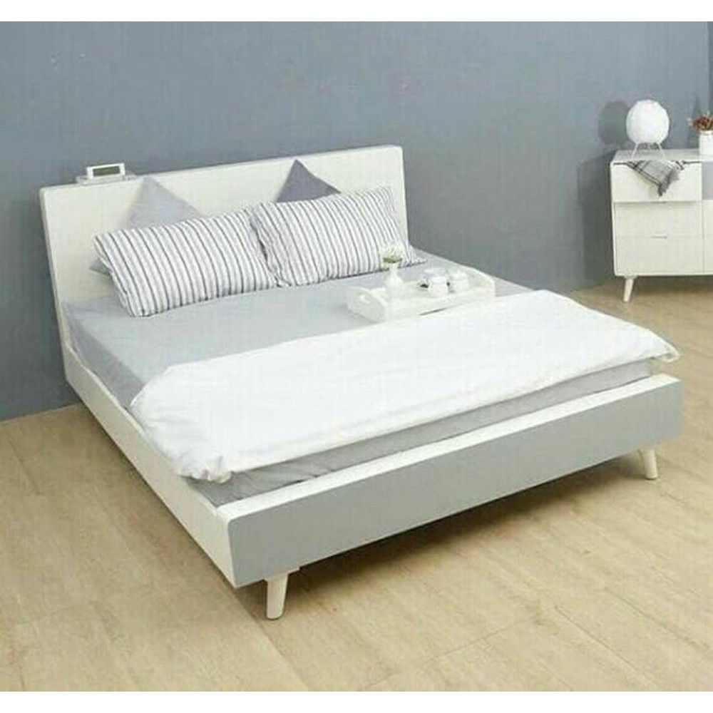 Tempat Tidur - Dipan - Ranjang Minimalis Kayu Putih Duco