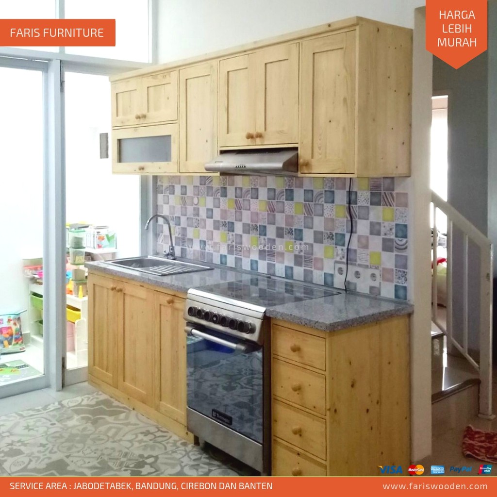 Kitchen Set, Kayu Jati Belanda (Harga Permeter) Kitchen Set, Kayu Jati Belanda (Harga Permeter)