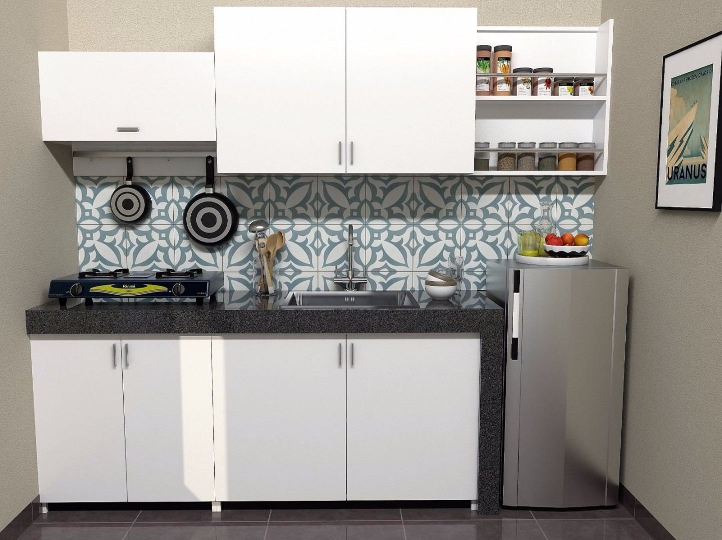 4 Siasat Dapur Mungil Terasa Lega 4 Siasat Dapur Mungil Terasa Lega