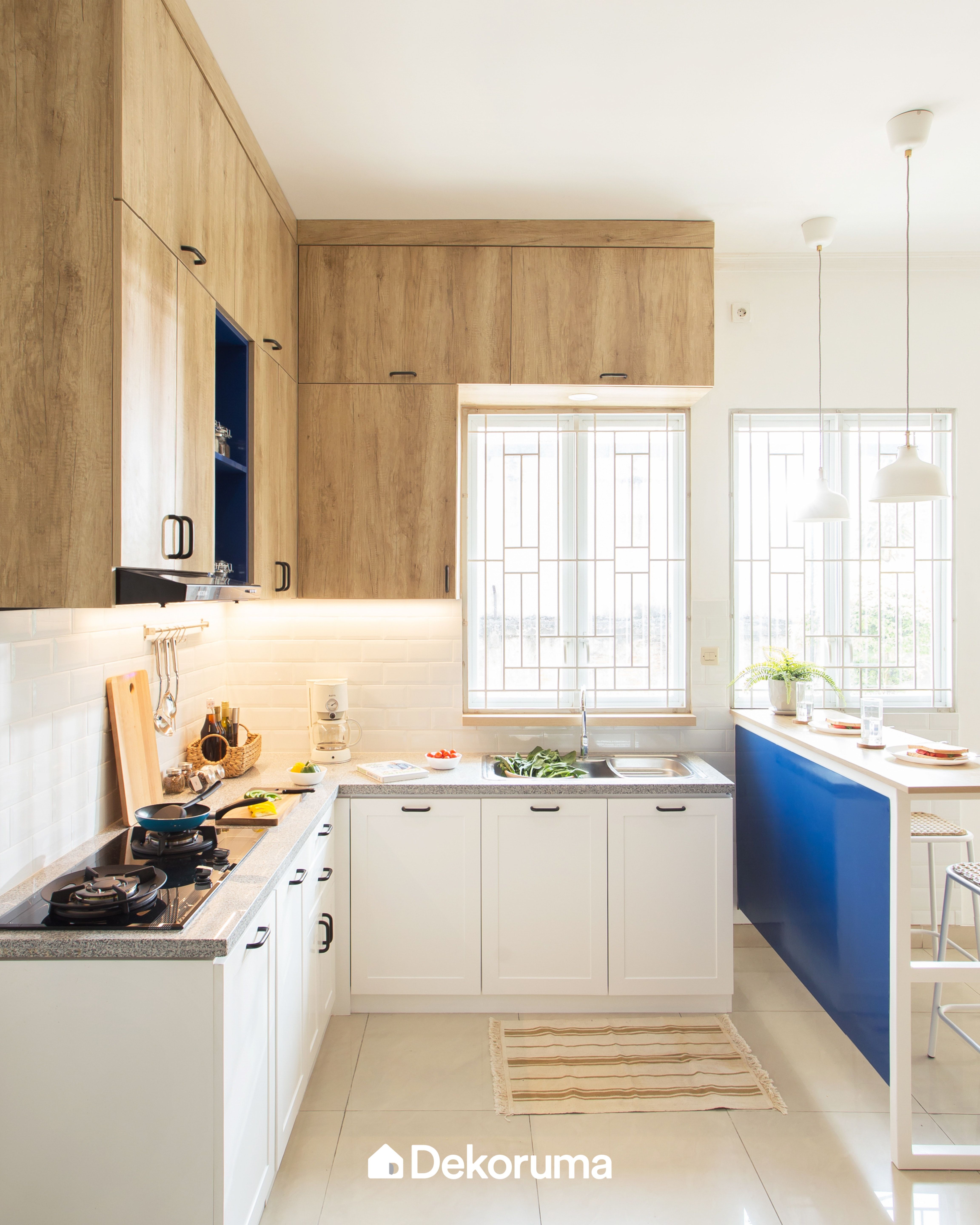Minimalist Blue Kitchen Set - Rawalumbu Dapur luar ruangan Minimalist Blue Kitchen Set - Rawalumbu Dapur luar ruangan