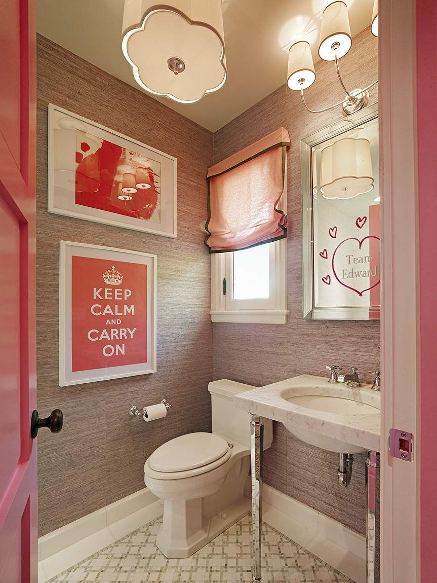 Desain Kamar Mandi Pink Sederhana Kamar mandi anak perempuan Desain Kamar Mandi Pink Sederhana Kamar mandi anak perempuan