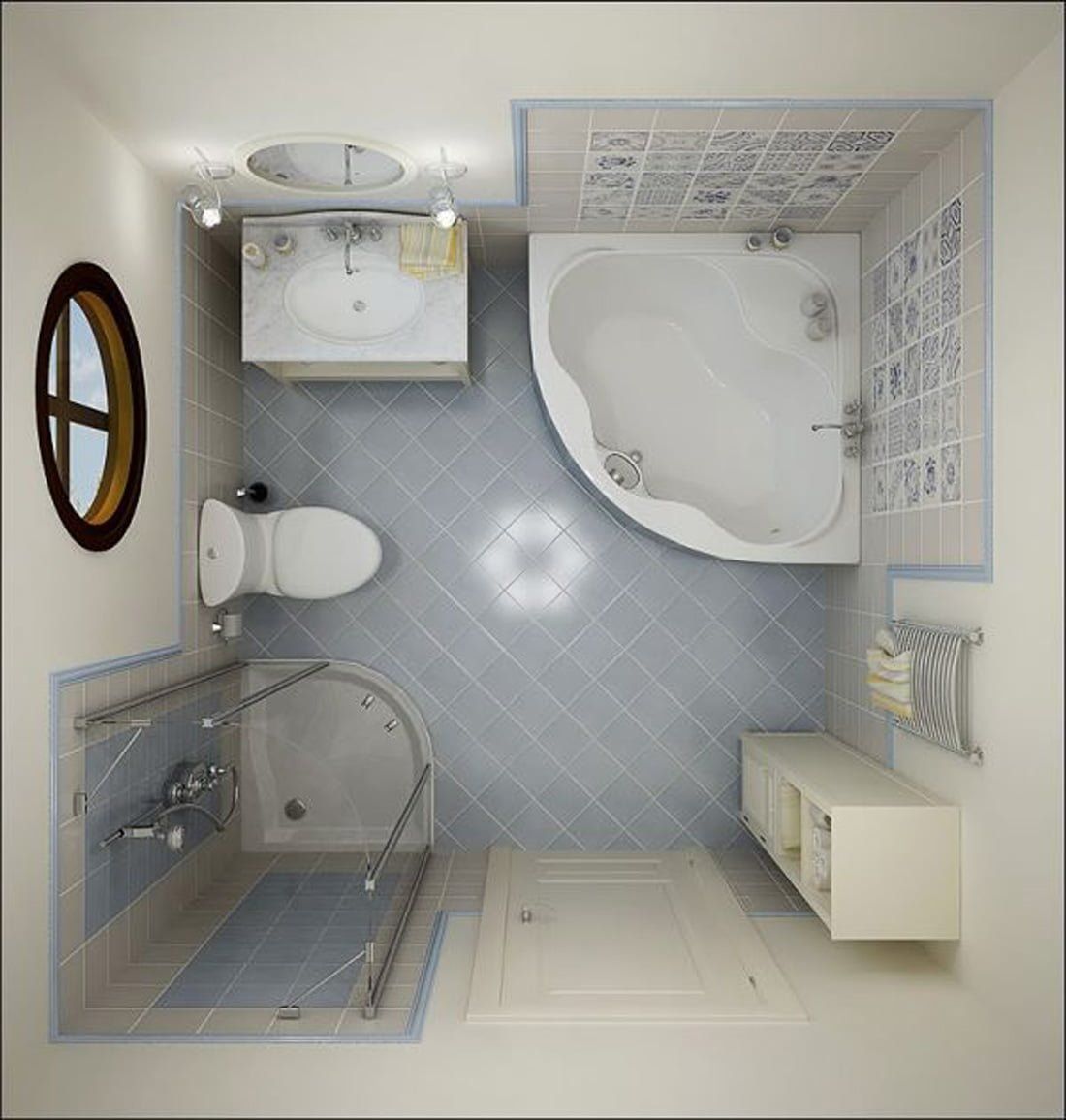 Desain Kamar Mandi Minimalis Mungil - Arcadia Design Architect di Desain Kamar Mandi Minimalis Mungil - Arcadia Design Architect di