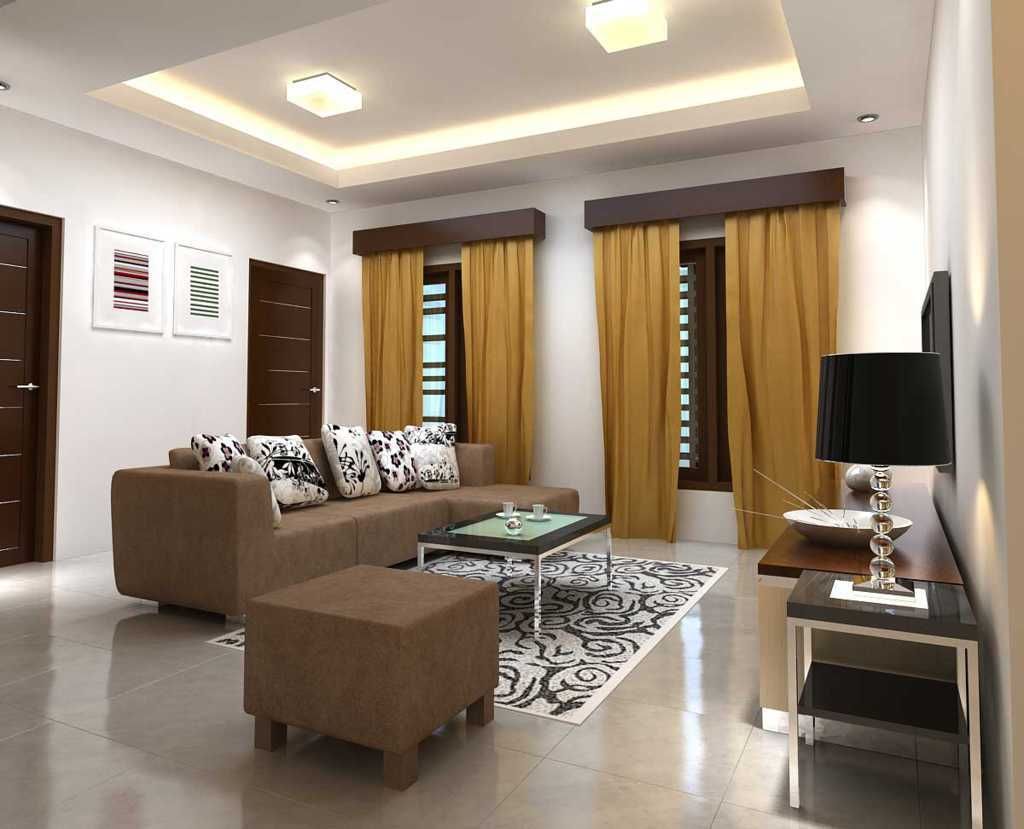 Desain Plafon Ruang Tamu Cantik  Desain interior, Ruang tamu