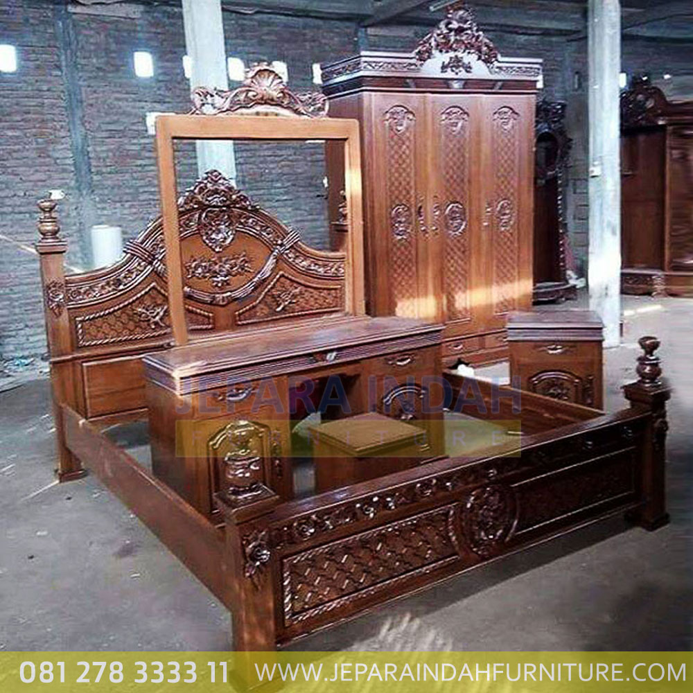 Kamar Tidur Set Kartika Ukiran Kayu Jati