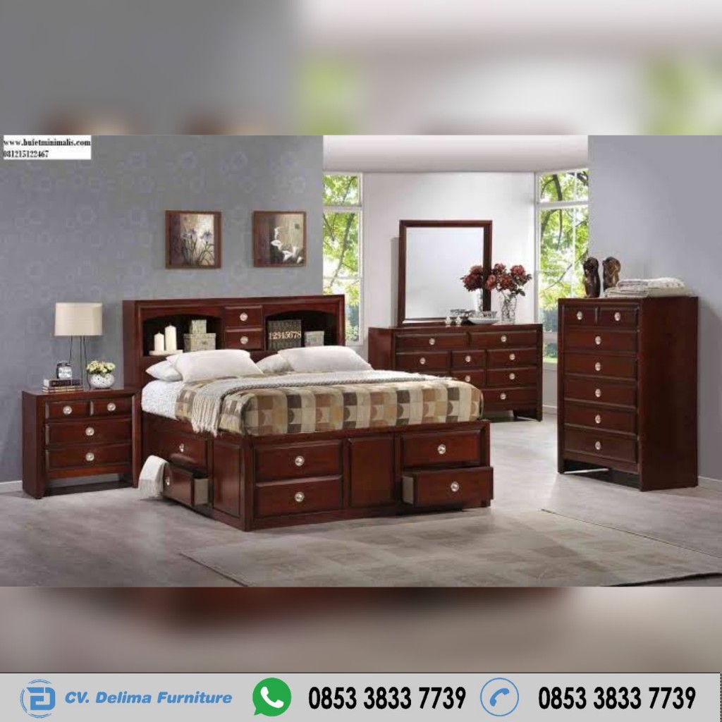 Set Kamar Tidur Berlaci Kayu Jati Jepara Set Kamar Tidur Berlaci Kayu Jati Jepara