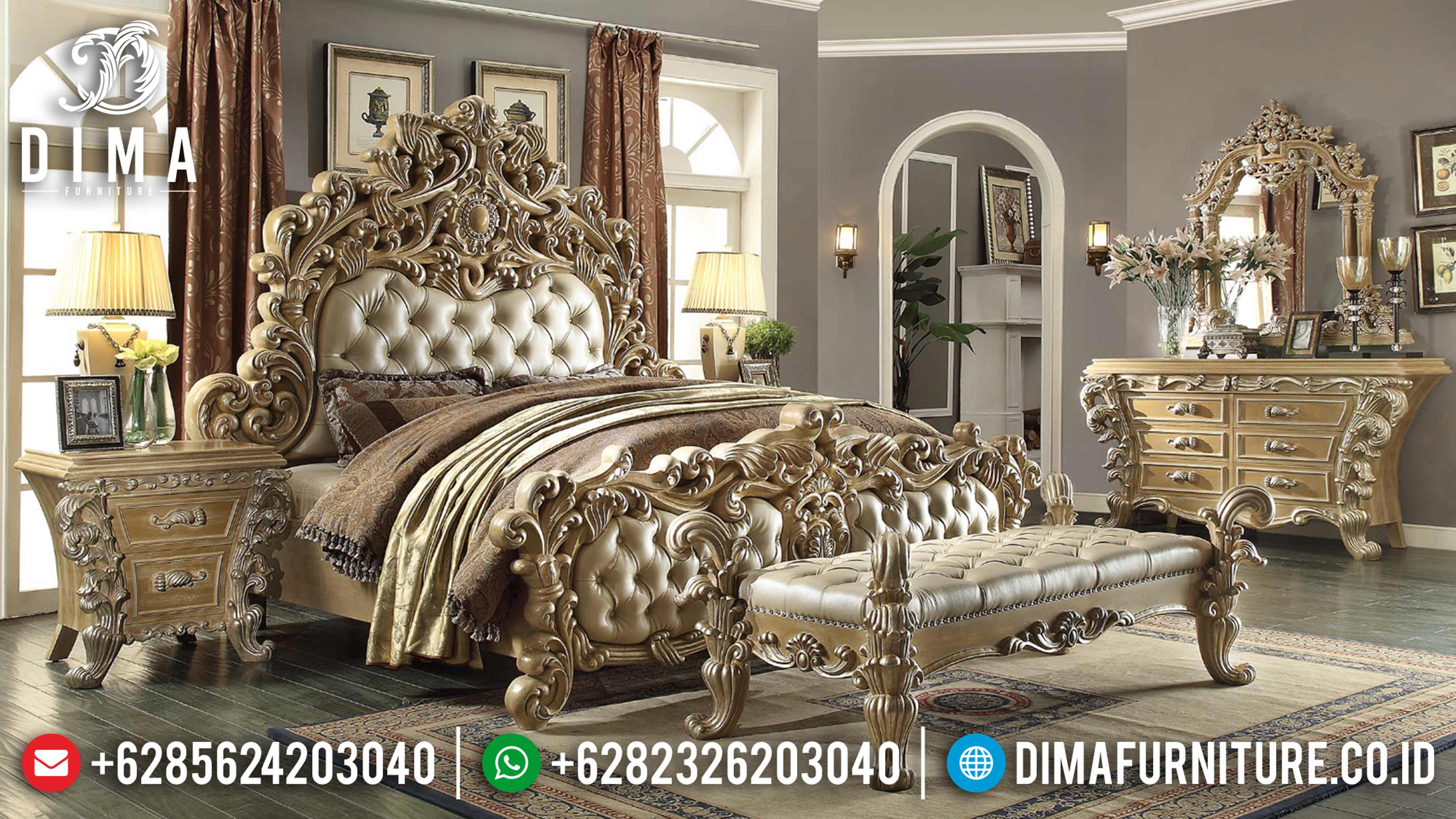 Dipan Ukiran Klasik Jepara, Tempat Tidur Jepara Mewah, Kamar Set