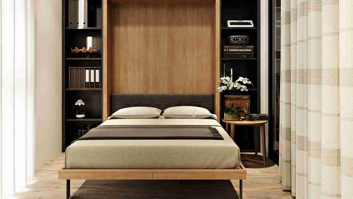 Desain Kamar Tidur Ukuran Kecil dengan Mix & Match Modern Desain Kamar Tidur Ukuran Kecil dengan Mix & Match Modern